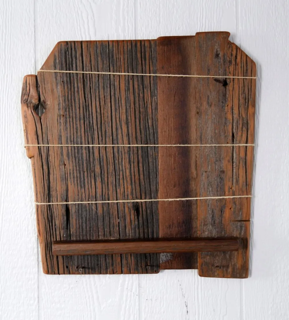 Reclaimed Wood Wall Shelf - Rustic