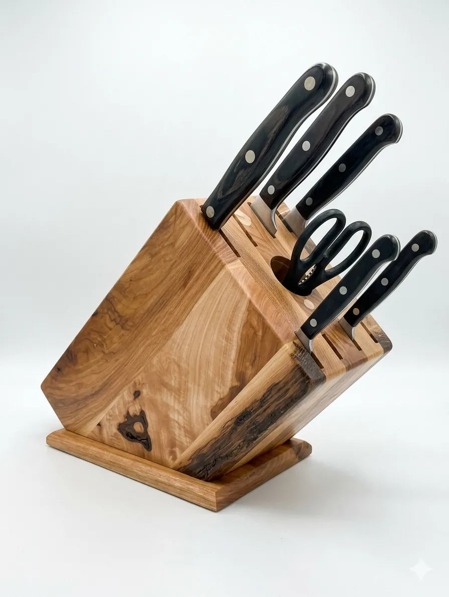 Rustic Knife Block